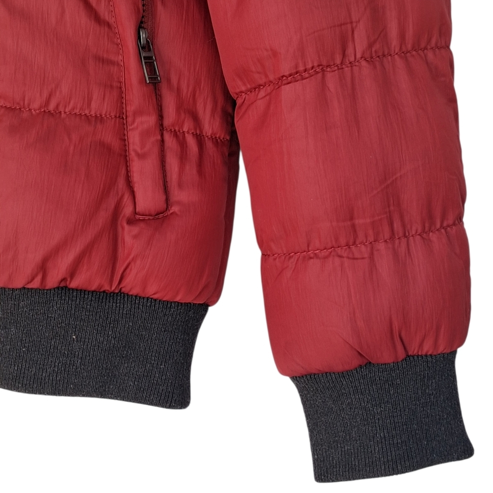 Robert Phillipe Men's Hooded Puffer Jacket Size XL Maroon - Picture 8 of 9